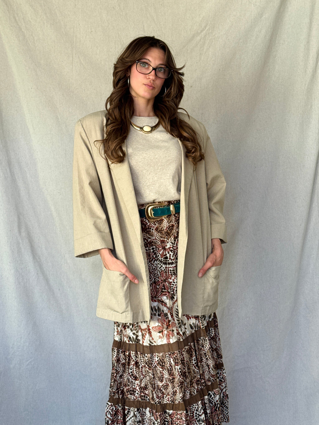 70s Sandy Brown Sports Jacket