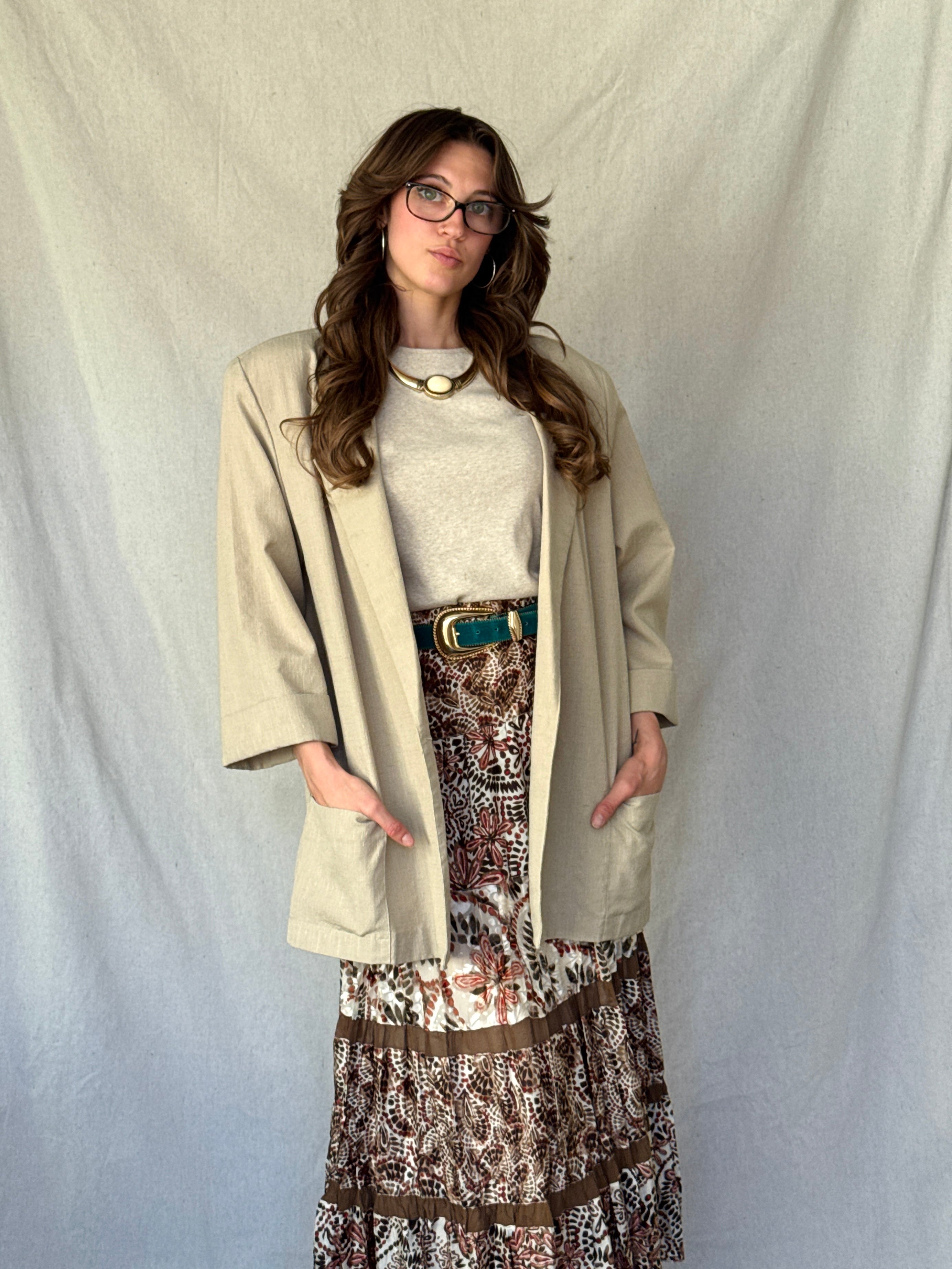 70s Sandy Brown Sports Jacket