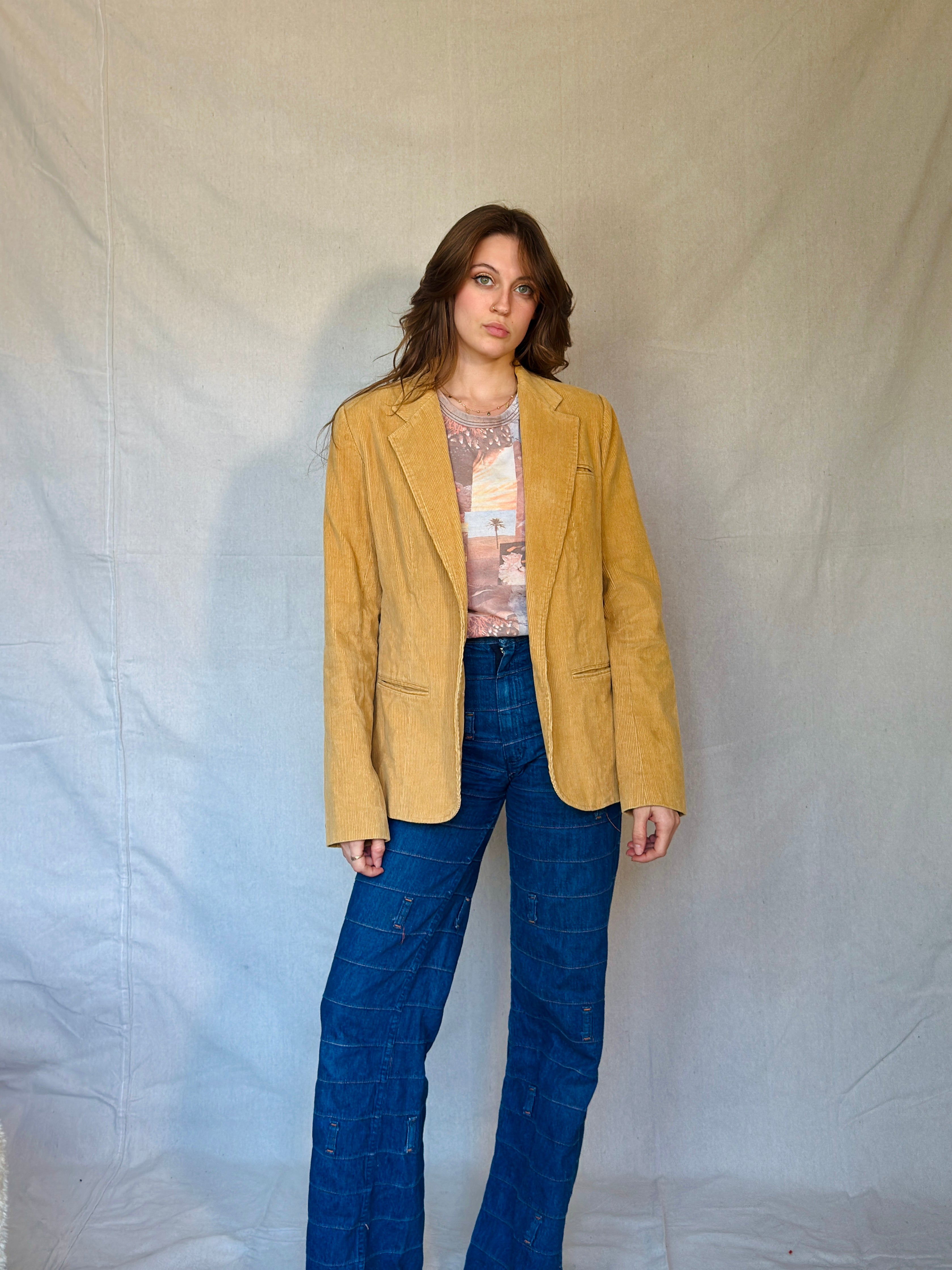 70s Faded Screenprint Collage Graphic Tee