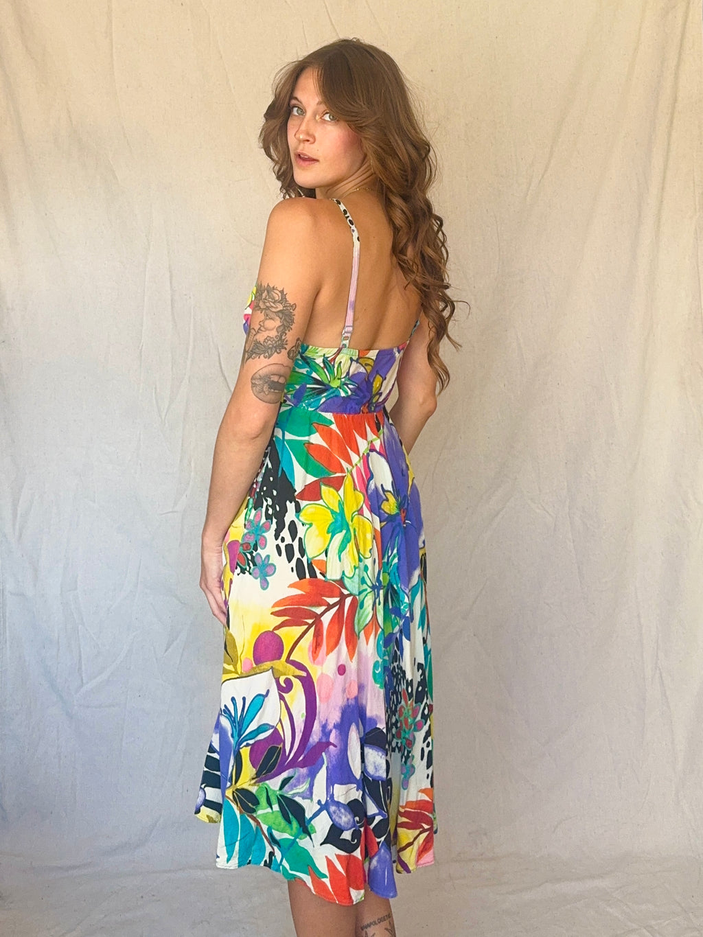 80s Hawaiian Print Strappy Jams World Sundress